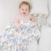 Clothing Millie & Ralph Blankets | Gilded Bird Bamboo Baby Muslin Blanket - Balloon Festival