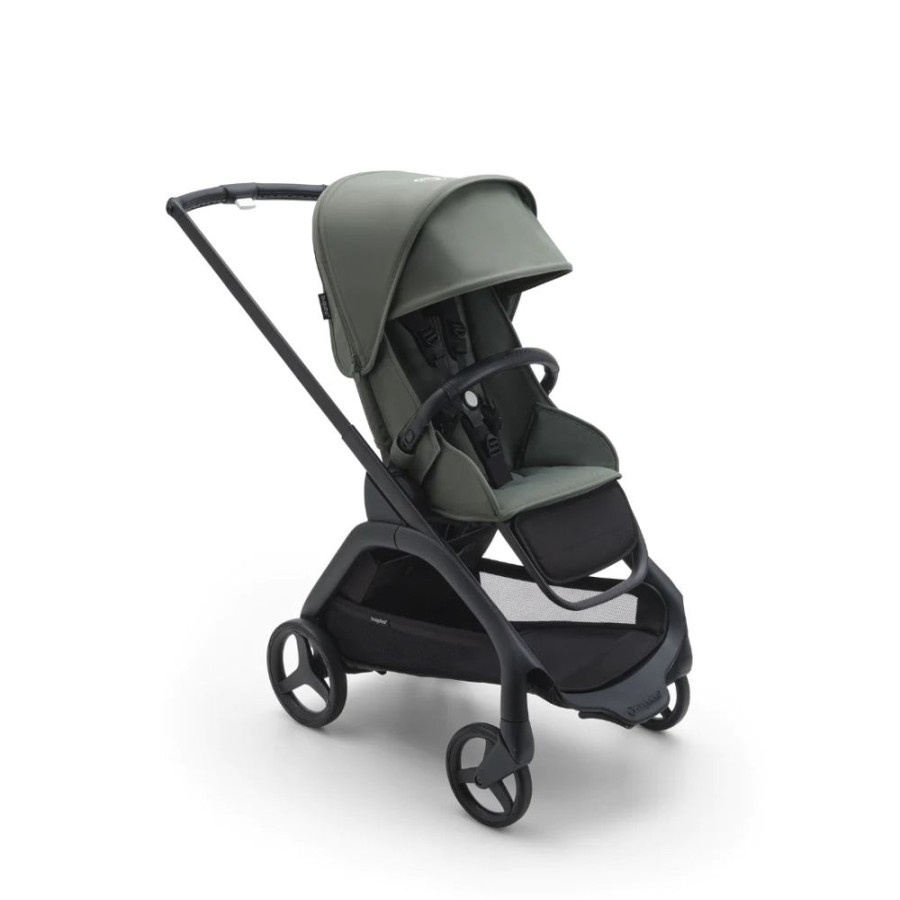 Prams & Pushchairs Bugaboo | Bugaboo Dragonfly Complete Bundle - Black With Forest Green