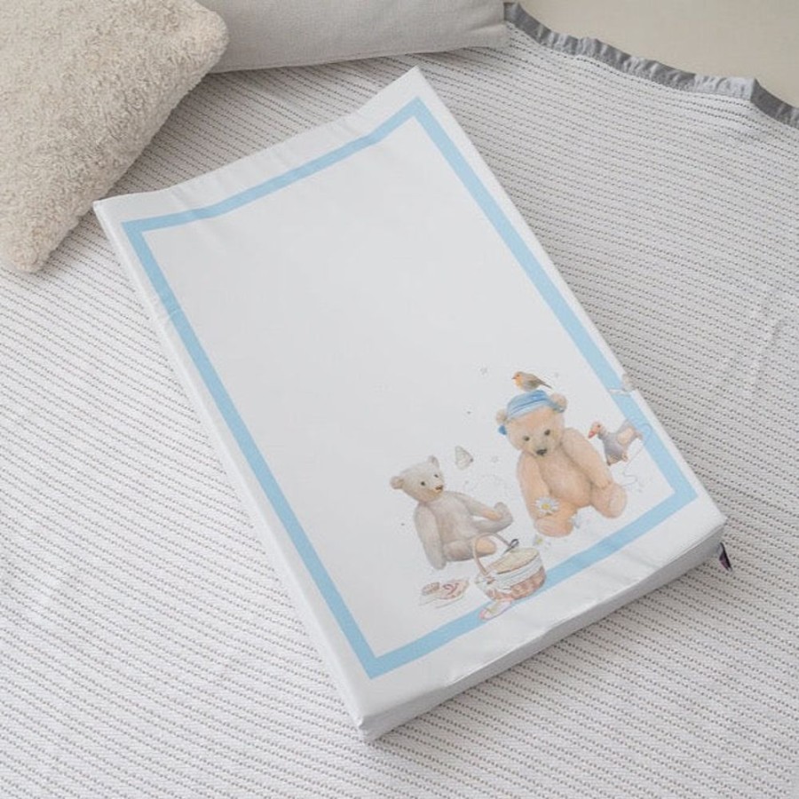 Nursery & Home Millie & Ralph Changing Mats | Gilded Bird Wedge Changing Mat - Teddy Bear Picnic