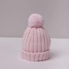 Clothing Millie & Ralph Hats | Pink Knitted Pom Hat