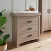 Nursery & Home CuddleCo Dressers | Cuddleco Isla 3 Drawer Dresser & Changer - Ash