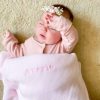 Personalised Millie & Ralph | Personalised Pink Embroidered Name Shawl