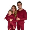 Personalised Millie & Ralph | Personalised Claret Red Ribbed Lounge Set