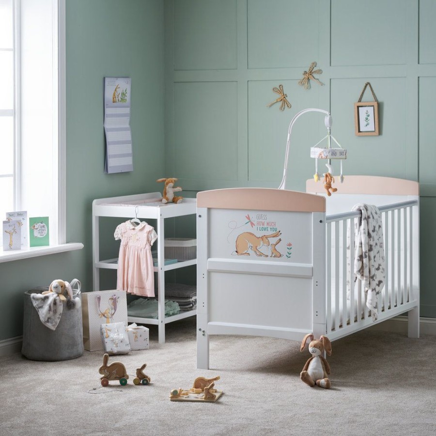 Nursery & Home Obaby Cots & Cotbeds | Obaby Grace Inspire Cot Bed - Guess How Much I Love You I Can Hop | Obaby Grace | Millie & Ralph