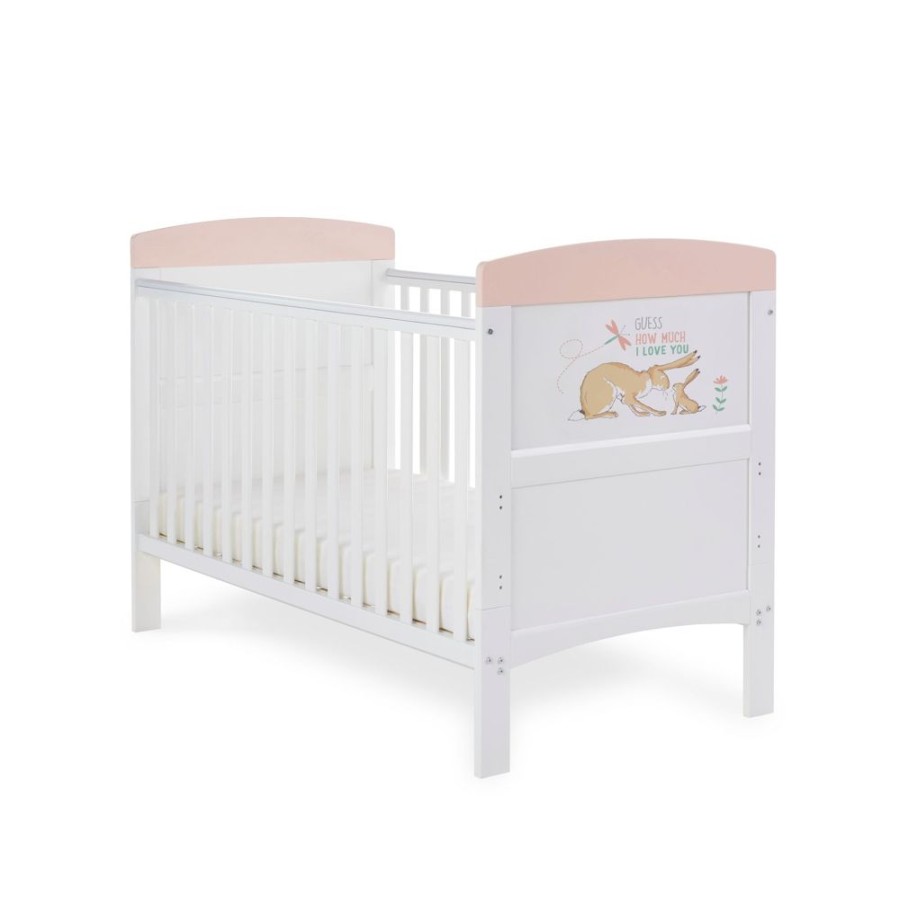 Nursery & Home Obaby Cots & Cotbeds | Obaby Grace Inspire Cot Bed - Guess How Much I Love You I Can Hop | Obaby Grace | Millie & Ralph