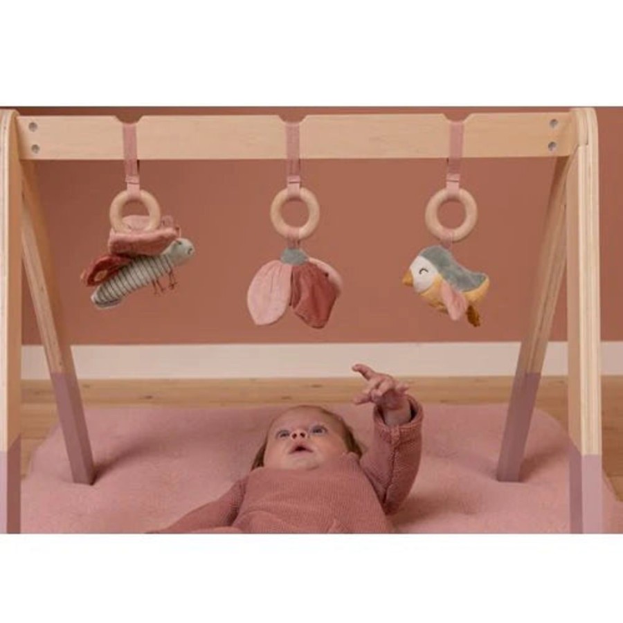 Nursery & Home Little Dutch Nursery Decor | Little Dutch Wooden Baby Gym - Flowers & Butterflies