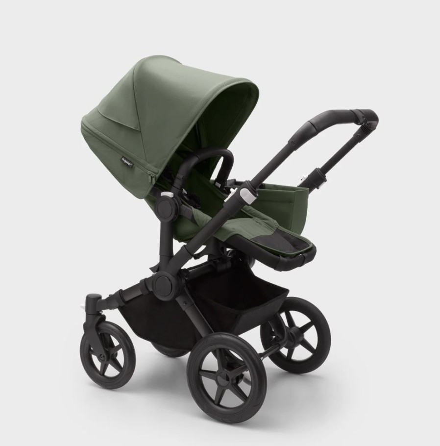 Prams & Pushchairs Bugaboo | Bugaboo Donkey 5 Duo Complete Pushchair - Black/Forest Green