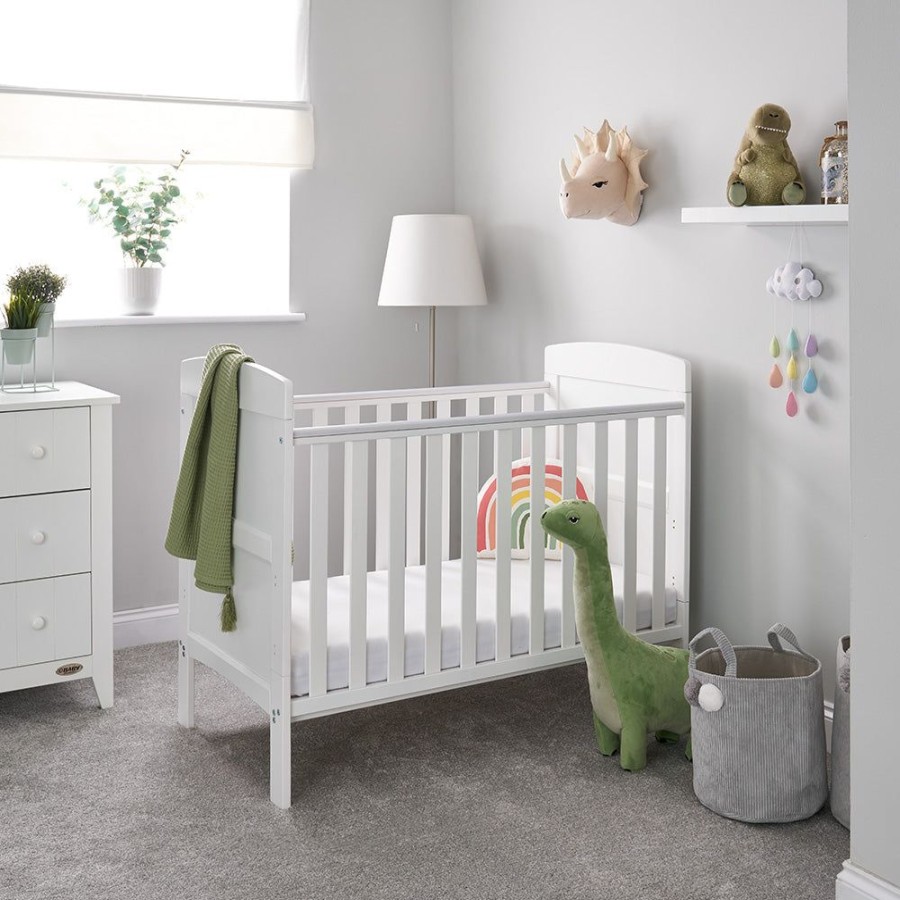 Nursery & Home Obaby 3 Piece Sets | Obaby Grace Mini 3 Piece Room Set - White | Obaby Grace | Millie & Ralph