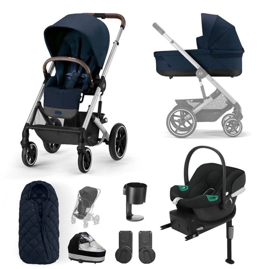 Prams & Pushchairs Cybex | Cybex Balios S Lux Comfort Bundle - Ocean Blue