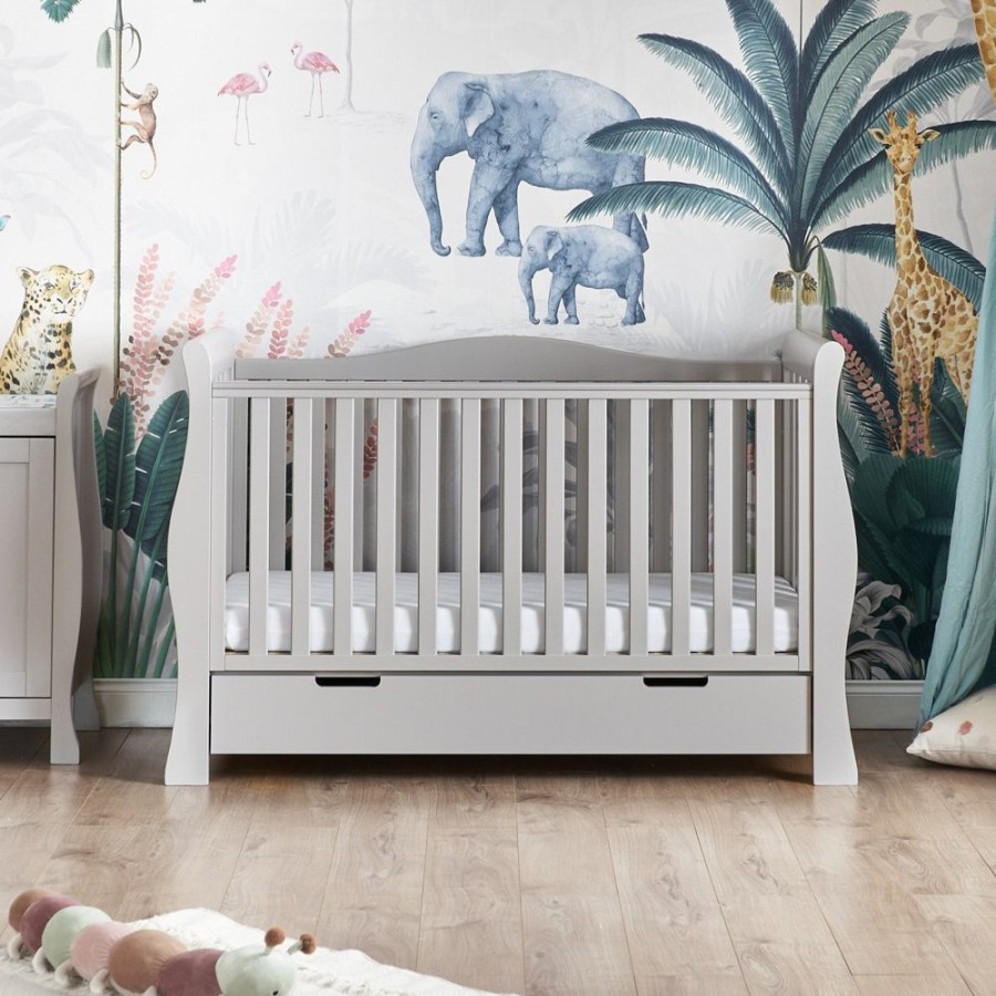 Nursery & Home Obaby 3 Piece Sets | Obaby Stamford Luxe Sleigh 3Pc Nursery Furniture - Warm Grey