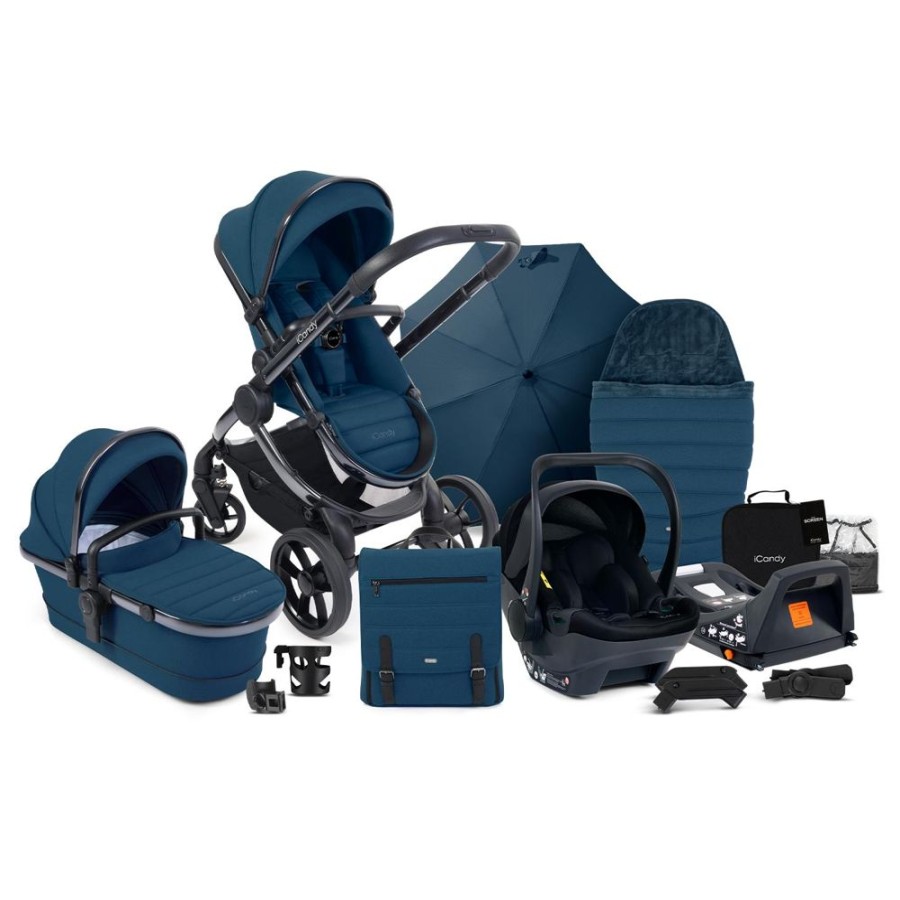 Prams & Pushchairs iCandy | Icandy Peach 7 Travel Bundle With Cocoon - Cobalt