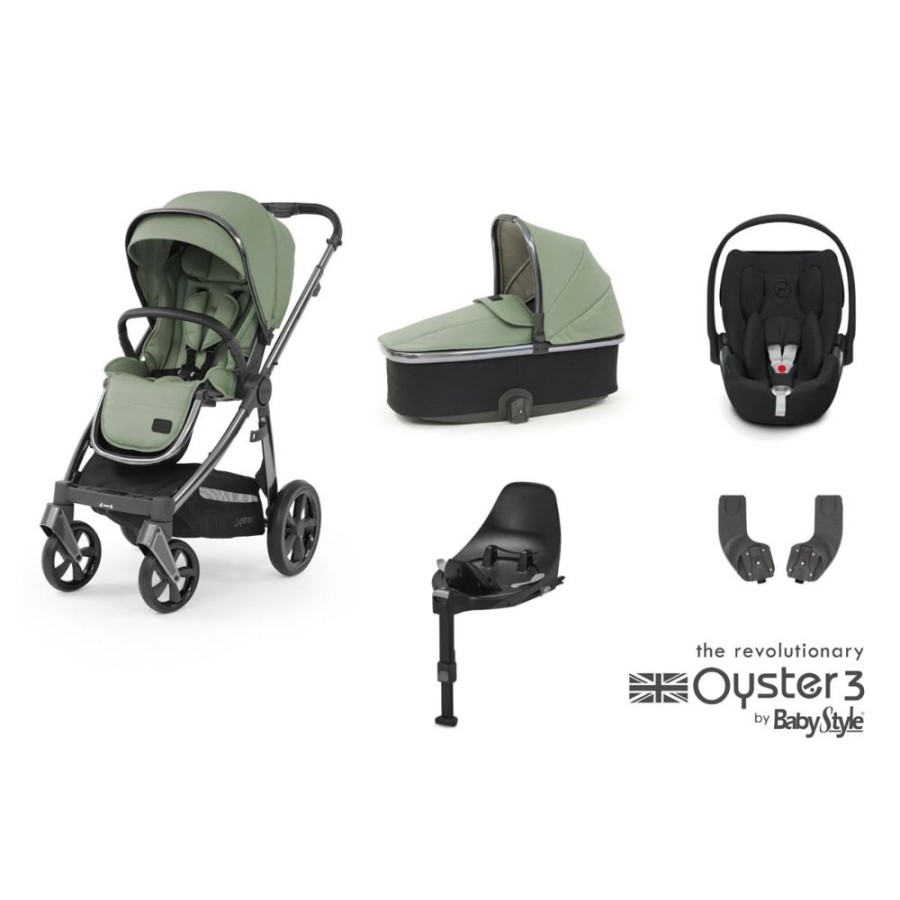 Prams & Pushchairs BabyStyle | Oyster 3 Essential 5 Pc Travel System Bundle With Cloud T Car Seat - S