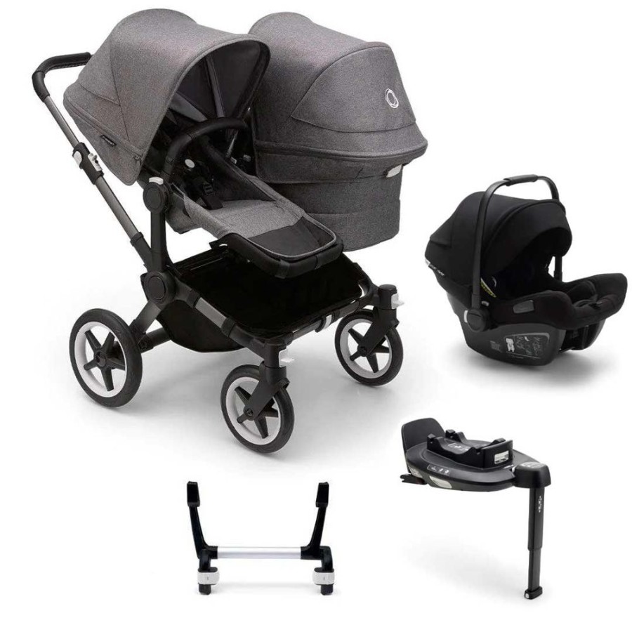 Prams & Pushchairs Bugaboo | Bugaboo Donkey 5 Duo Pushchair Travel System Bundle With Turtle Car Se