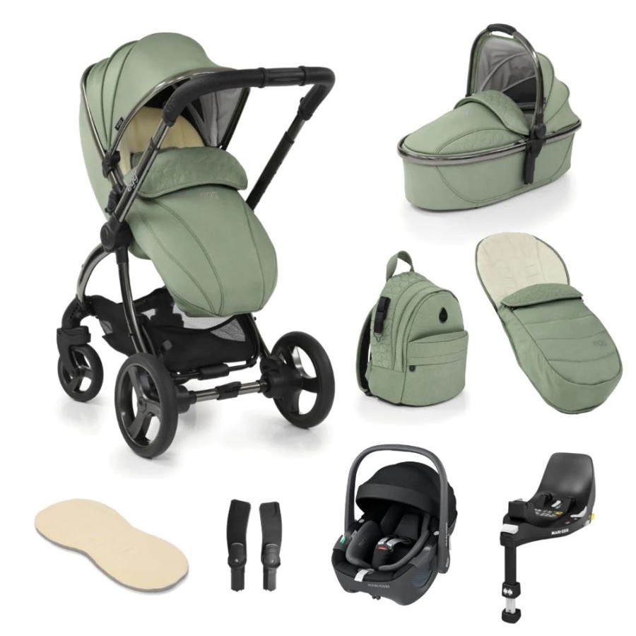 Prams & Pushchairs Egg2 | Egg 2 Luxury Travel Bundle With Maxi-Cosi Pebble 360 Car Seat - Seagra