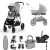 Prams & Pushchairs Cybex | Cybex Gazelle S Black Luxury Cloud T Bundle - Lava Grey