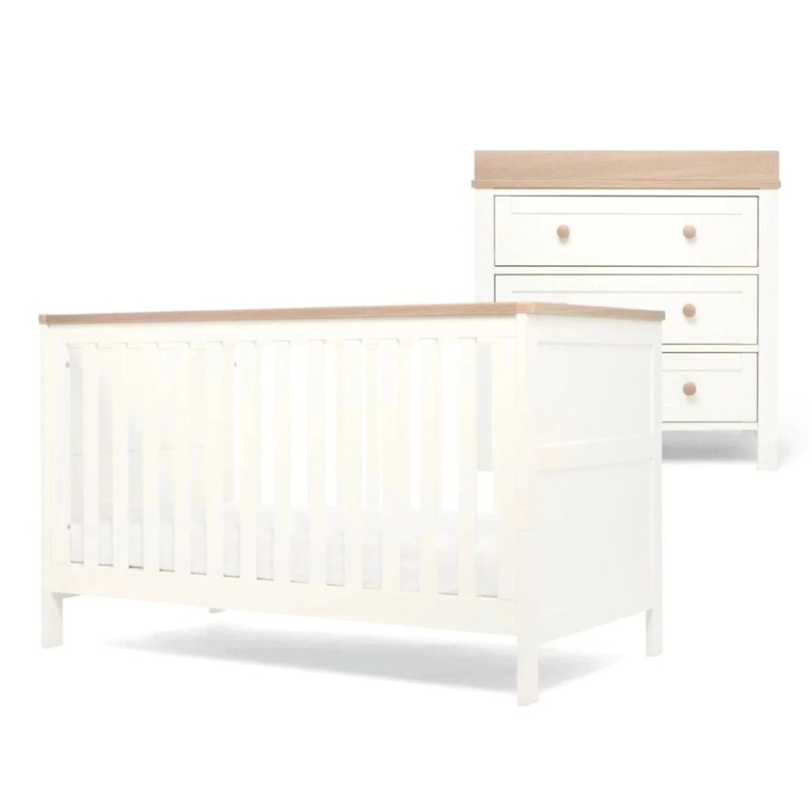 Nursery & Home Millie & Ralph 2 Piece Sets | Mamas & Papas Wedmore 2Pc Set - White/Natural