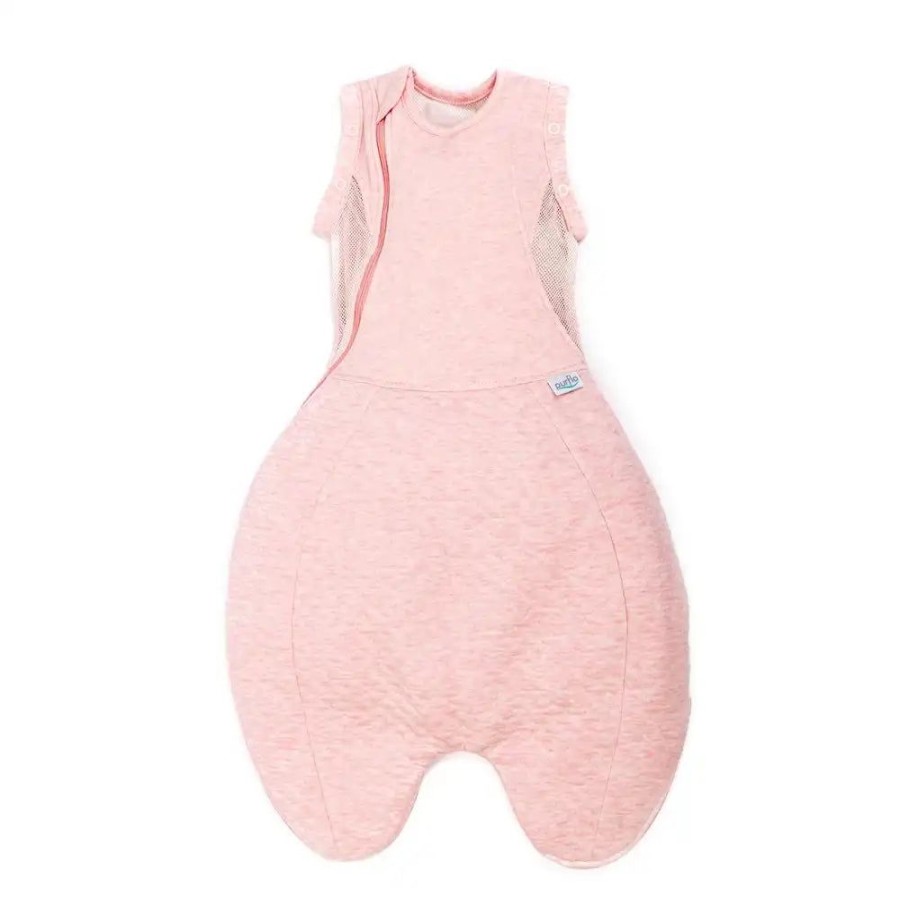 Nursery & Home Purflo Bedding & Sleepwear | Purflo Swaddle To Sleep Bag 2.5 Tog - Shell Pink