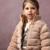 Clothing Caramelo Jackets, Coats & Pramsuits | Mink Velour Diamonte Puffer Jacket