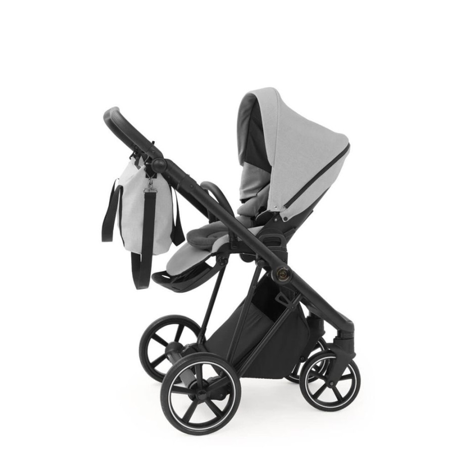 Prams & Pushchairs BabyStyle | Babystyle Prestige Vogue 8 Piece Bundle - Flint Grey With Black Chassi