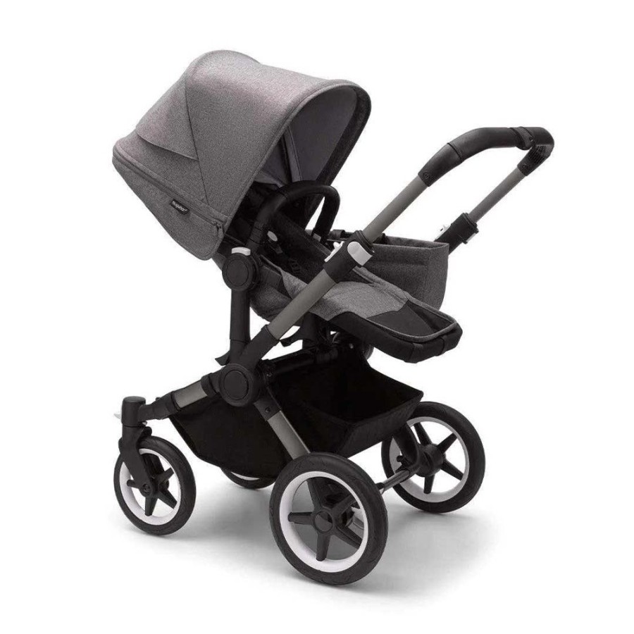 Prams & Pushchairs Bugaboo | Bugaboo Donkey 5 Mono Turtle Travel System - Grey Melange