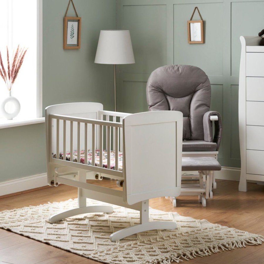 Nursery & Home Obaby Cots & Cotbeds | Obaby Gliding Crib - White