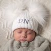 Personalised Millie & Ralph | Personalised Initials White Double Pom Hat