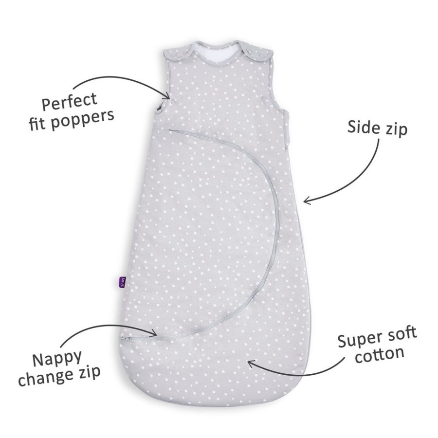 Nursery & Home Snuz Bedding & Sleepwear | Snuzpouch Sleeping Bag 1.0 Tog - White Spot