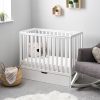 Nursery & Home Obaby Cots & Cotbeds | Obaby Bantam Space Saver Cot - White