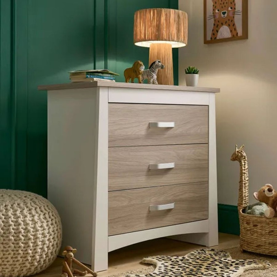 Nursery & Home CuddleCo Dressers | Cuddleco Ada 3 Drawer Dresser & Changer - White & Ash