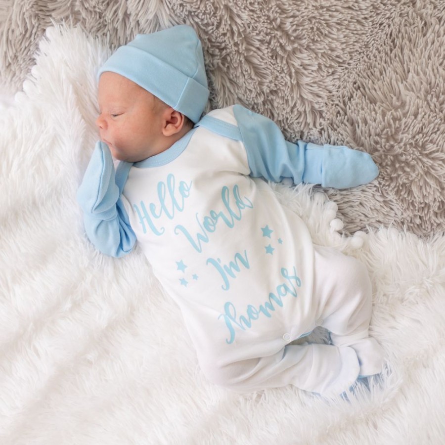 Personalised Millie & Ralph | Contrast Sleepsuit Set | Personalised Set | Millie & Ralph