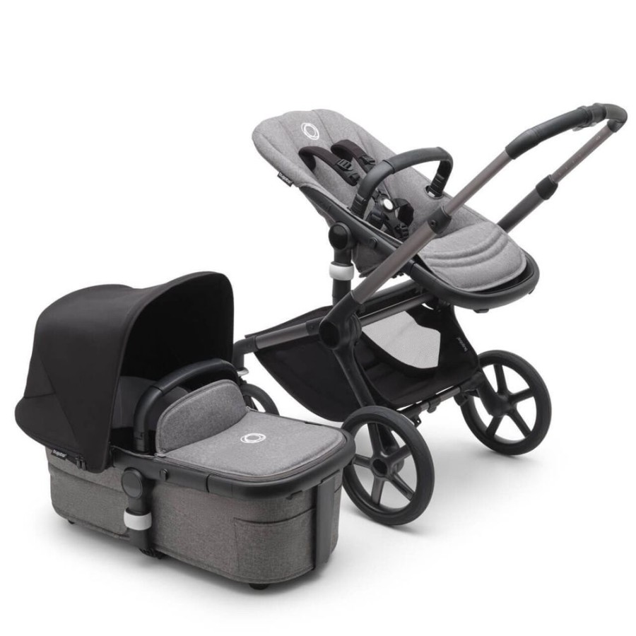 Prams & Pushchairs Bugaboo | Bugaboo Fox 5 Complete Pushchair Graphite/Grey Melange - Choose Your C