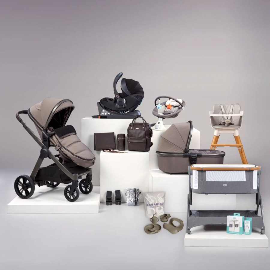 Prams & Pushchairs Bababing | Bababing Raffi Travel, Home & Highchair Bundle - 17 Pc - Minky