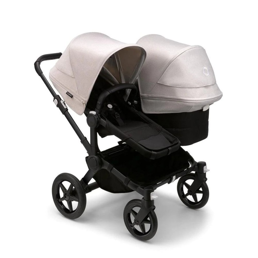 Prams & Pushchairs Bugaboo | Bugaboo Donkey 5 Duo Complete Pushchair - Black/Misty White