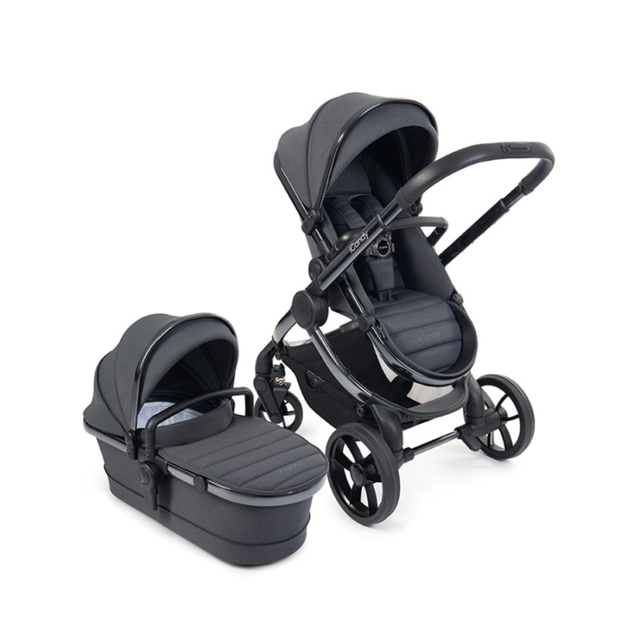 Prams & Pushchairs iCandy | Icandy Peach 7 Pushchair & Carrycot - Phantom/Dark Grey