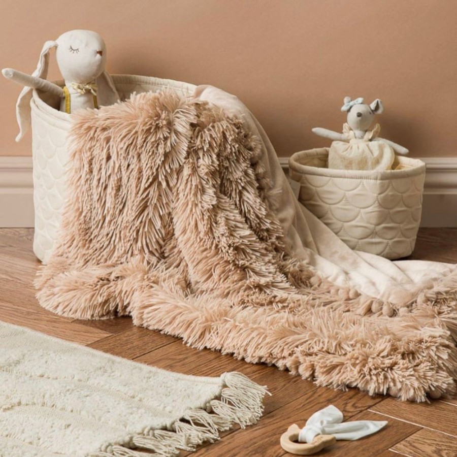 Nursery & Home Bizzi Growin Blankets | Koochicoo Blanket - Biscotti | Luxurious | Millie & Ralph