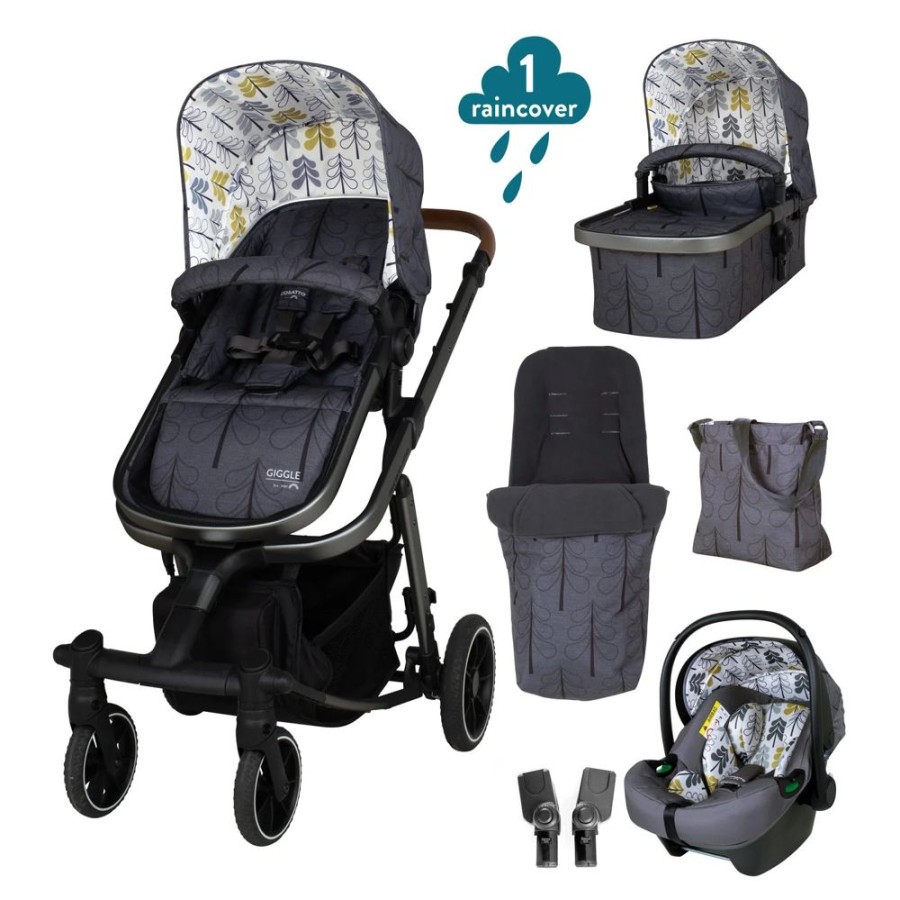 Prams & Pushchairs Cosatto | Cosatto Giggle Trail 3 In 1 I-Size Accessories Bundle - Fika Forest