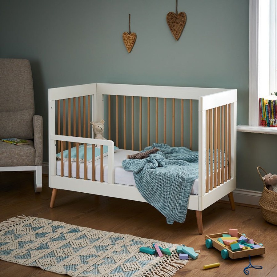 Nursery & Home Obaby Cots & Cotbeds | Obaby Maya Mini Cot Bed - White Natural