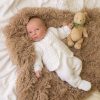 Clothing Dandelion Jackets, Coats & Pramsuits | Knitted Jacket Set | White Cable Set | Millie & Ralph