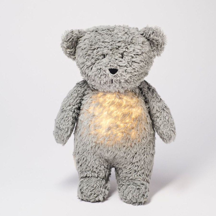 Nursery & Home Moonie Nursery Decor | Moonie - Humming Friend Bear Nightlight - Mineral Grey