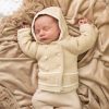 Clothing Dandelion Knitwear | Beige & White Knitted Jacket