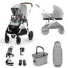 Prams & Pushchairs Cybex | Cybex Gazelle S Silver Essentials Bundle - Lava Grey