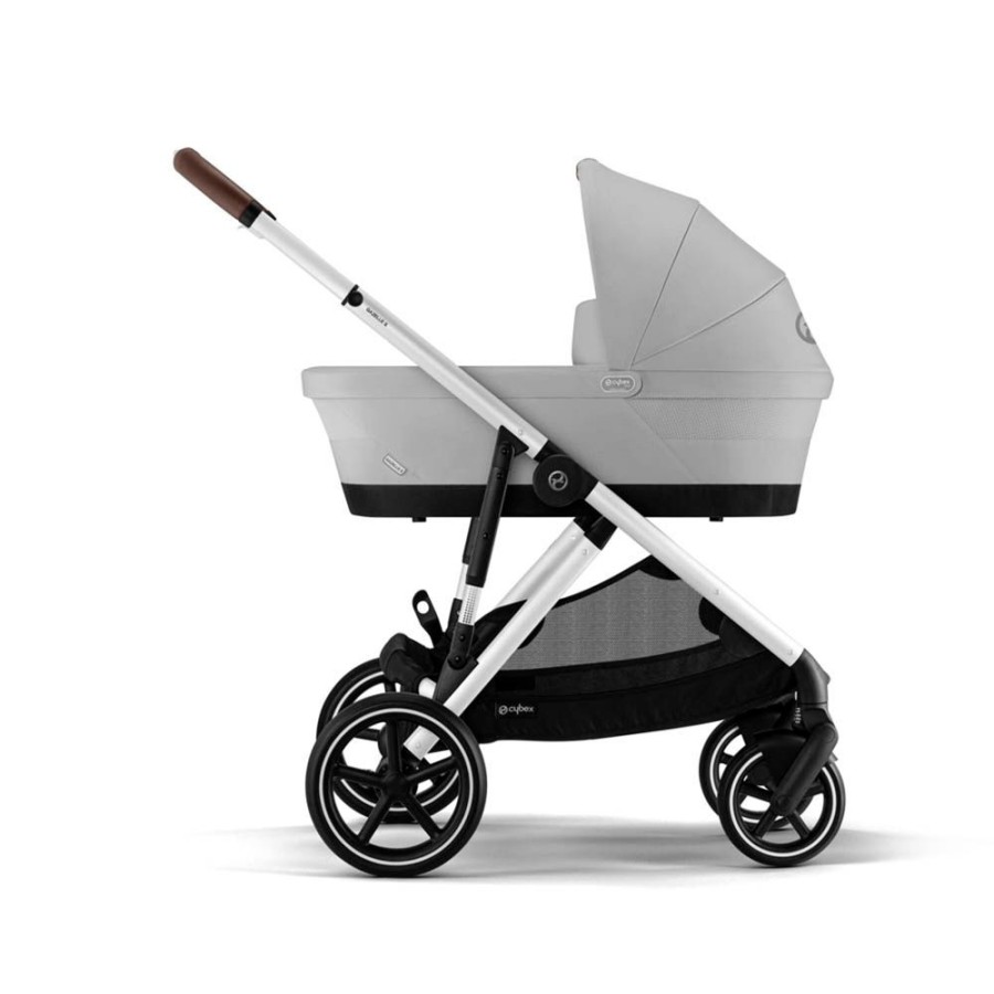 Prams & Pushchairs Cybex | Cybex Gazelle S Silver Essentials Bundle - Lava Grey