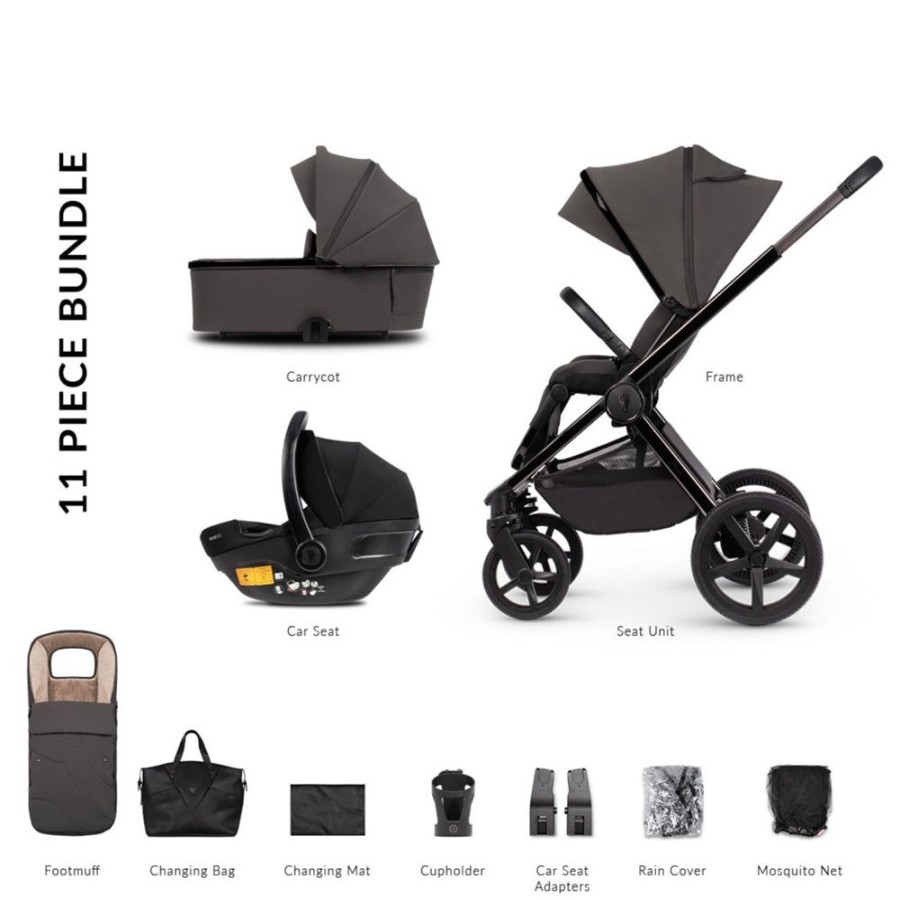 Prams & Pushchairs Venicci | Venicci Upline Se 3-In-1 Travel System Bundle - Lava