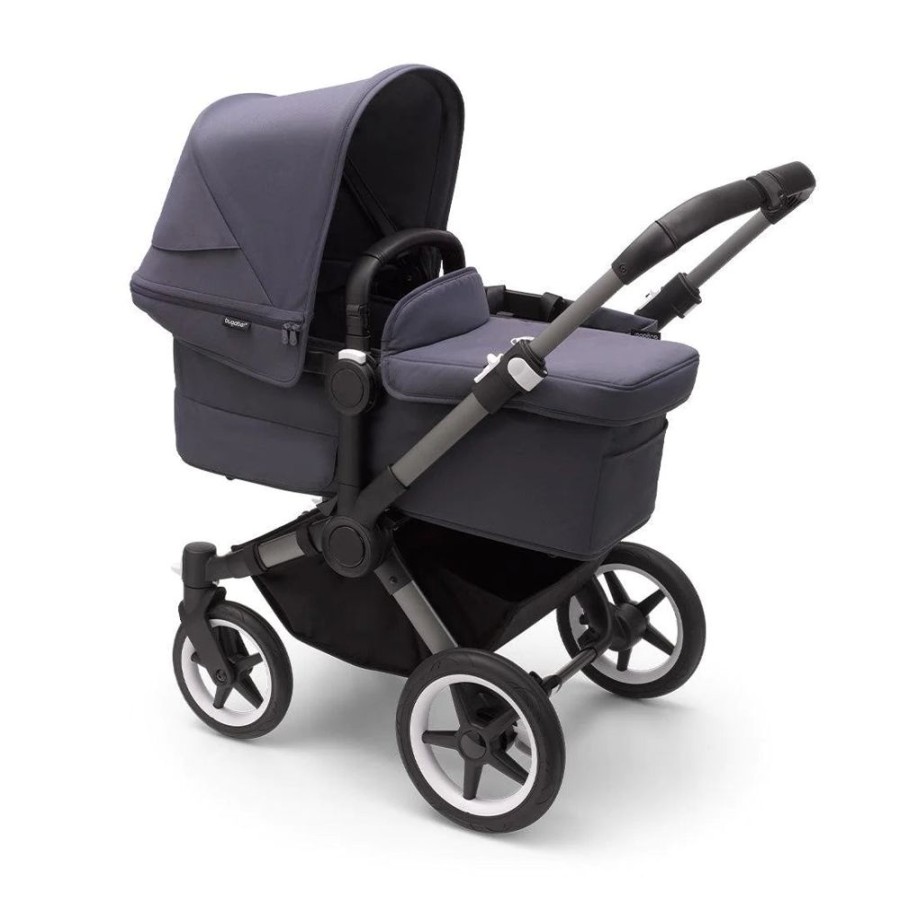 Prams & Pushchairs Bugaboo | Bugaboo Donkey 5 Mono Complete Pushchair - Graphite/Stormy Blue