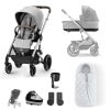 Prams & Pushchairs Cybex | Cybex Balios S Lux Essential Bundle - Lava Grey