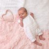 Clothing Dandelion Knitwear | Pink & White Knitted Pointelle Romper