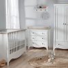 Clothing CuddleCo Dresses | Cuddleco Clara 3 Pc Nursery Furniture Set (Cot Bed, Wardrobe & Dresser