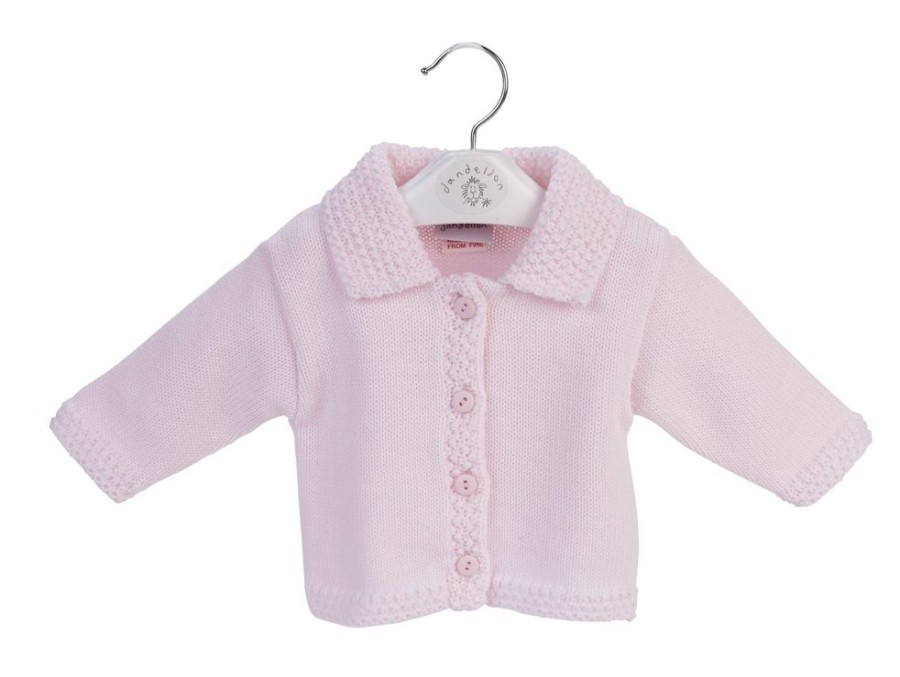 Clothing Dandelion Cardigans | Pink Buttoned Cardigan