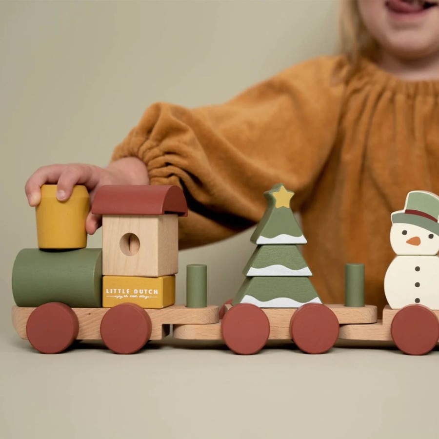 Nursery & Home Little Dutch Baby Playtime | Little Dutch Christmas Stacking Train