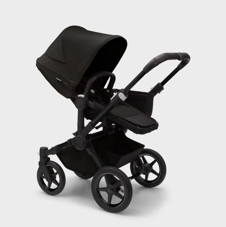 Prams & Pushchairs Bugaboo | Bugaboo Donkey 5 Duo Complete Pushchair - Black/Midnight Black